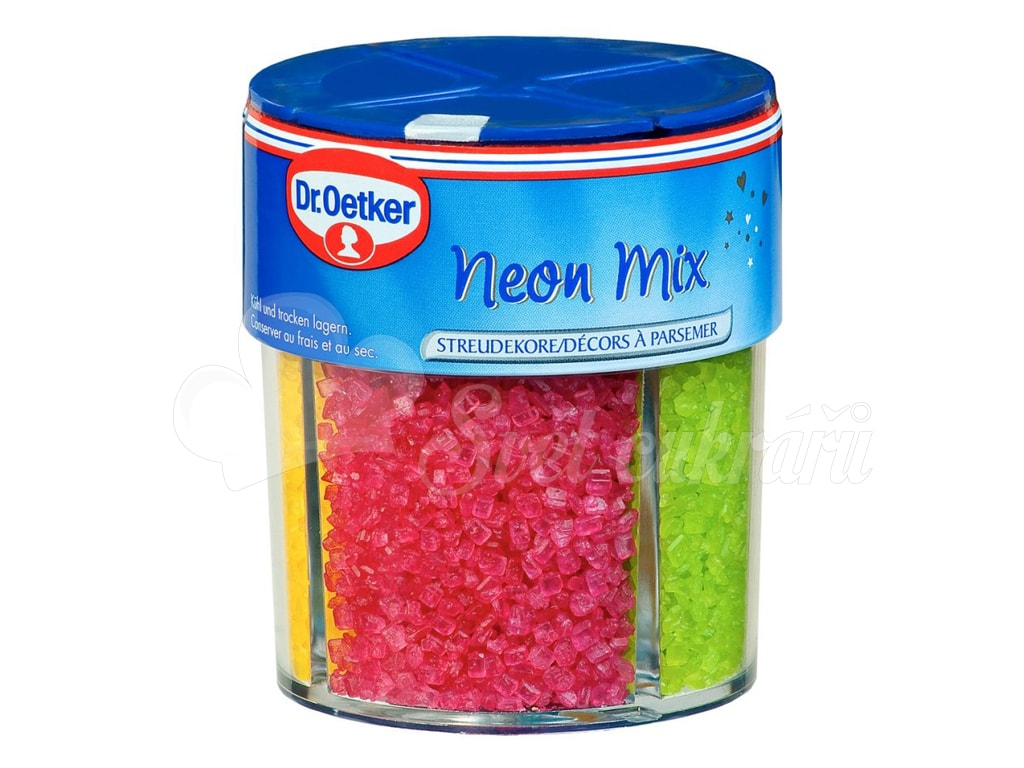 World of Confectioners - Neon sugar decorations - Dr. Oetker -  Confectionery decorating and sprinkles - Edible decoration, Raw materials