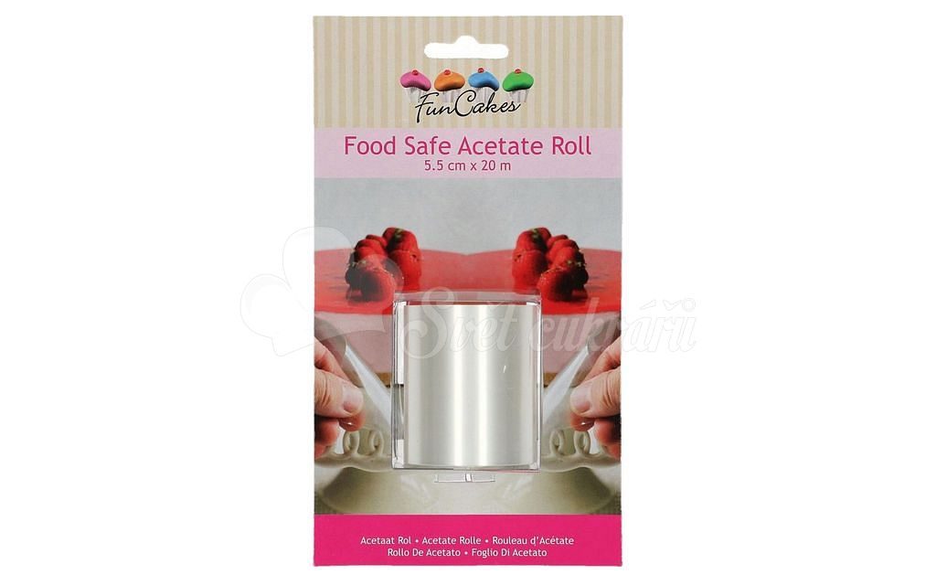 World of Confectioners - FunCakes Acetate Roll - 5.5 cm - FunCakes - Cake  tapes - Cake mats, stands, tapes, Pastry necessities