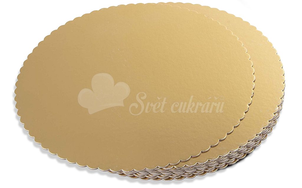 World of Confectioners - Cake board golden circle 30 cm - Artigian - Round  washers - Cake mats, stands, tapes, Pastry necessities