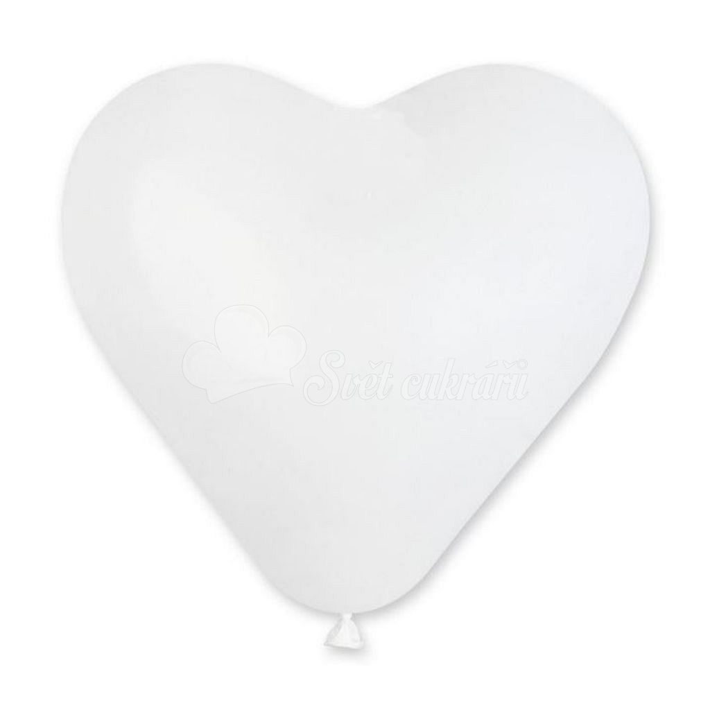 Balón Srdce bílé 1 ks - SMART - Balónky - Oslavy a party dekorace - Svět  cukrářů