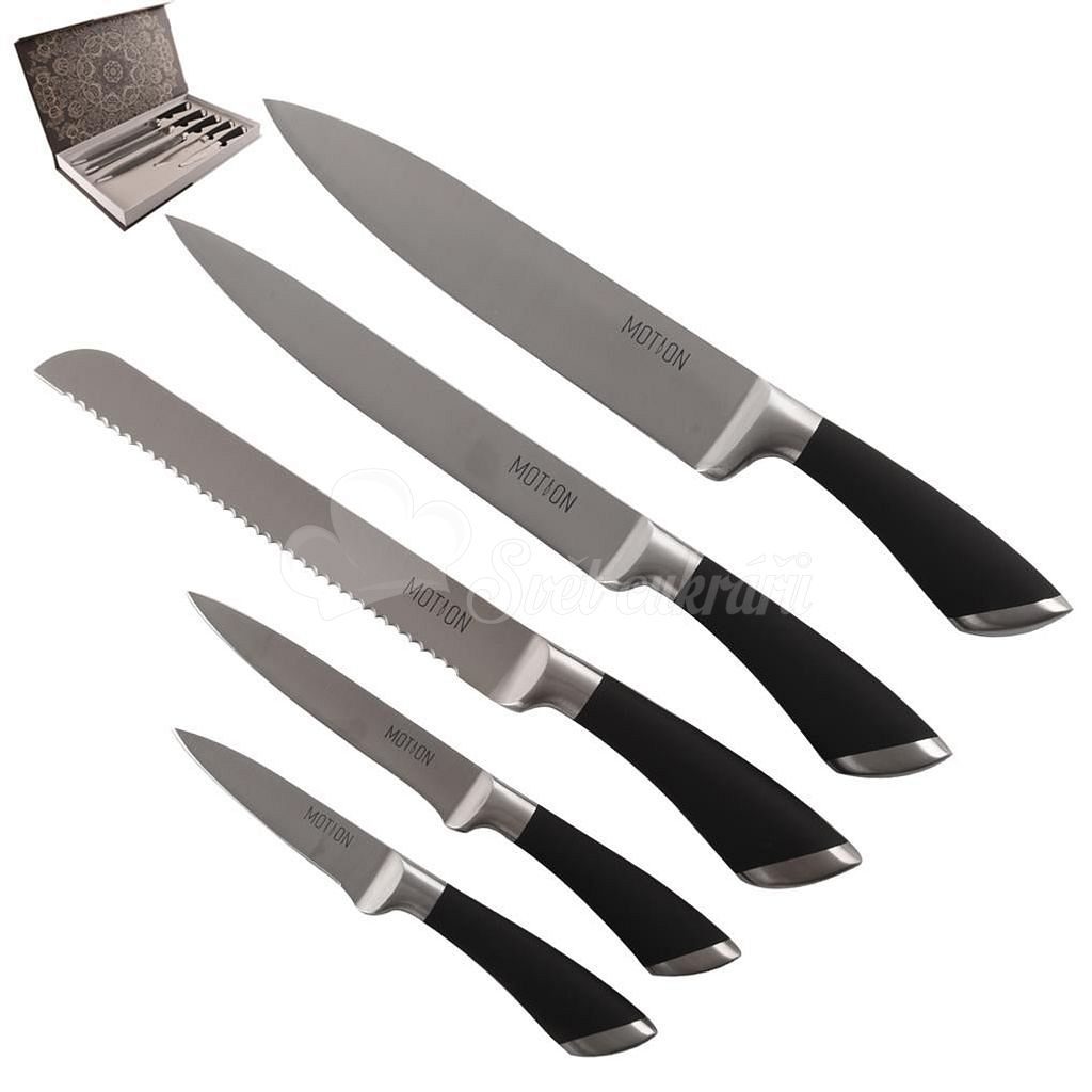 Rozsdamentes acélból készült konyhai kés / UH MOTION készlet 5 db - ORION -  Kések és darabolás - Konyhai eszközök - Cukrász világ