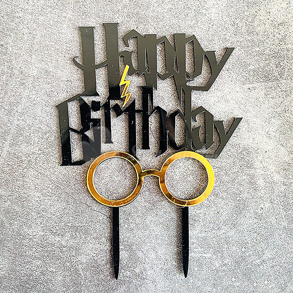 World of Confectioners - Cake topper Harry Potter - Happy Birthday -  Cakesicq - Cake toppers - Decoration and figurines for cakes, Pastry  necessities