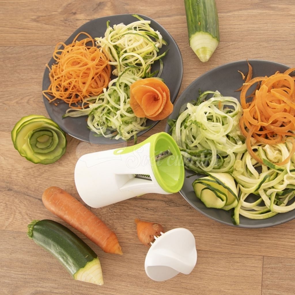 Vegetable Spaghetti Spiralizer Slicer Easy Spiral Zucchini Noodle  Carrot,Perfect Kitchen Tools Carrot Grater With Cleaning Brush (Julienne  peeler