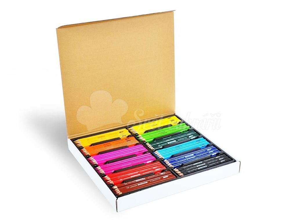 World of Confectioners - Ergonomic triangular Corvette crayons - set 288  pcs (12 colours x 24 pcs) - MFP Paper - Crayons and markers - Drawing and  writing, Paper goods