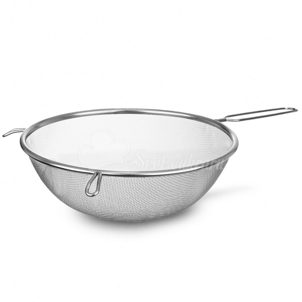 World of Confectioners - Fine stainless steel wire colander - diameter 18  cm - ORION - Sieves - For baking