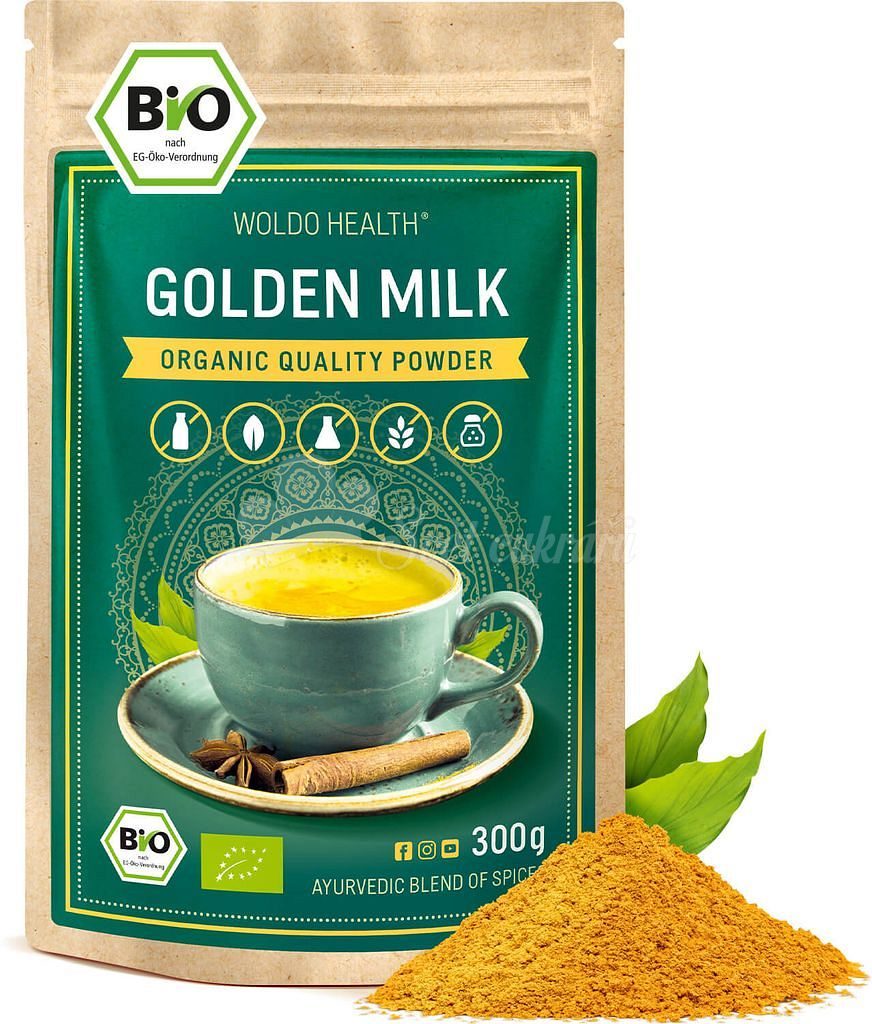 Svet cukrárov - Zlaté mlieko kurkuma 300 g - WoldoHealth® - Zmesi a  prípravky - Suroviny