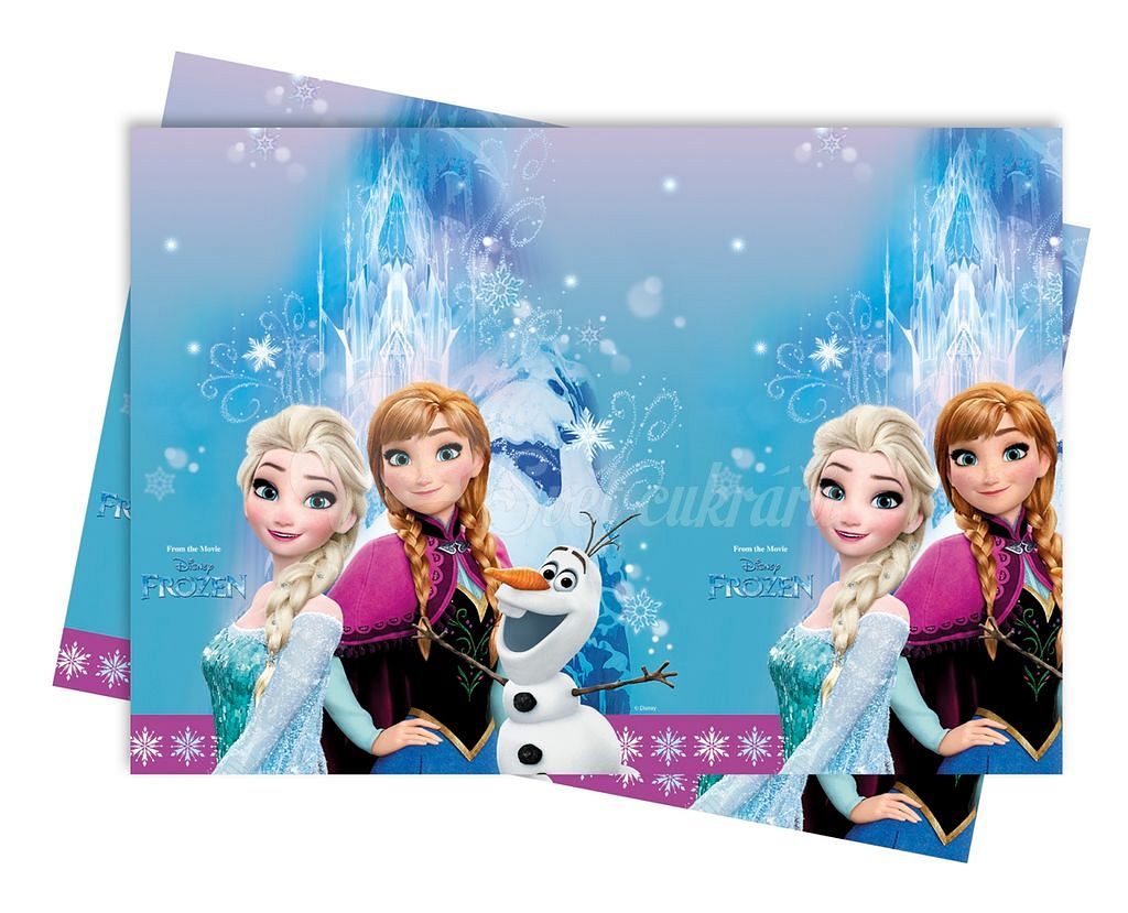 Jednorázový ubrus světle modrý Ledové království - Frozen (Anna a Elsa)  120cm x 180cm - PROCOS - Nádobí - Kuchyňské potřeby - Svět cukrářů