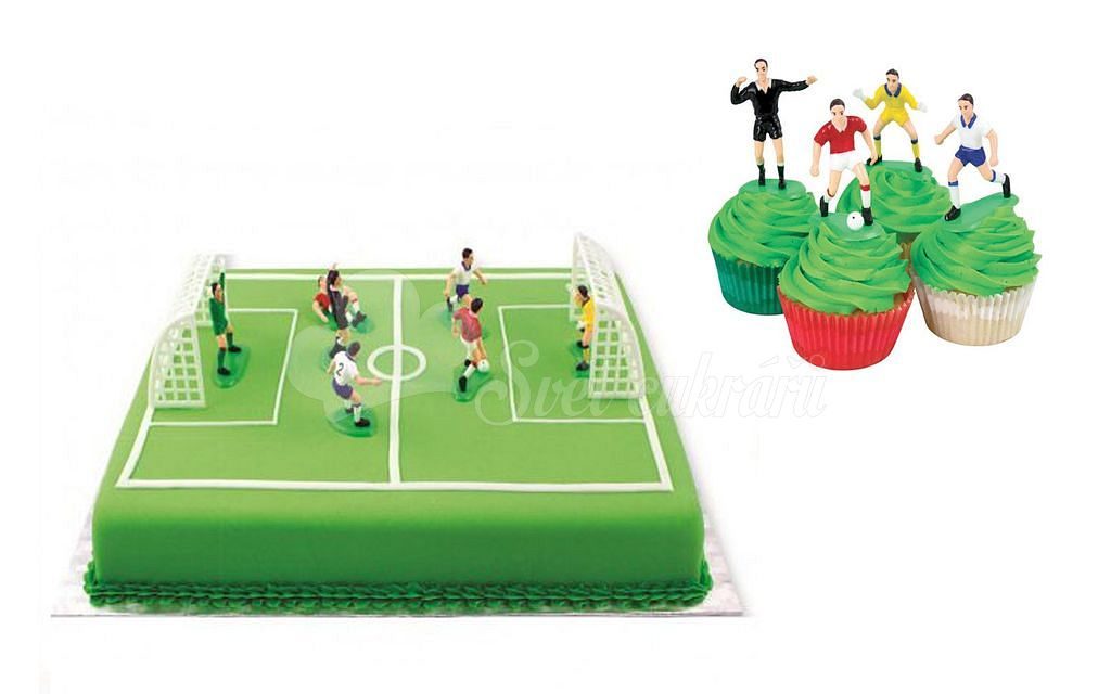 Svet cukrárov - Figúrky na tortu - Futbal 9 ks - Figúrky športové -  Dekorácie a figúrky na torty, Cukrárske potreby