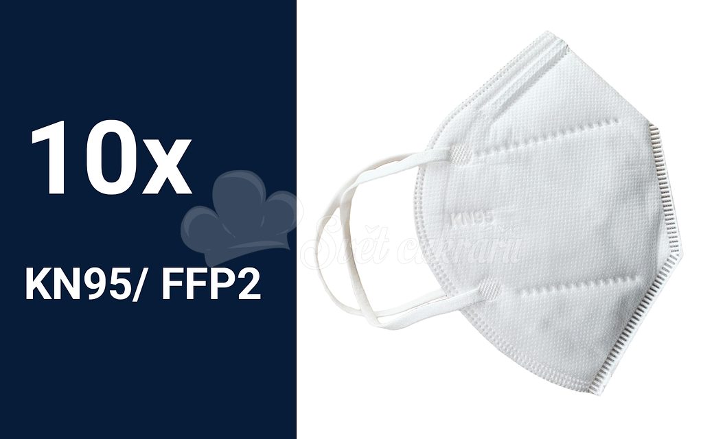 World of Confectioners - Respiratory protection mask KN95 - 10 pcs in a  pack - Ochranné masky - Homeware