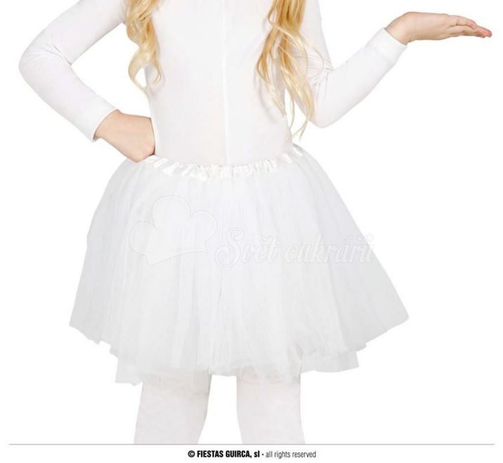 Dětská bílá sukně TUTU 31cm - GUIRCA - Vánoce - Podle téma - Svět cukrářů