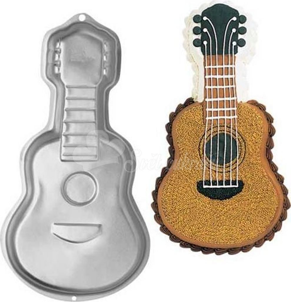 Svet cukrárov - Tortová forma Gitara 3D - Wilton - 3D formy na pečenie a  torty - Tortové formy, Na pečenie