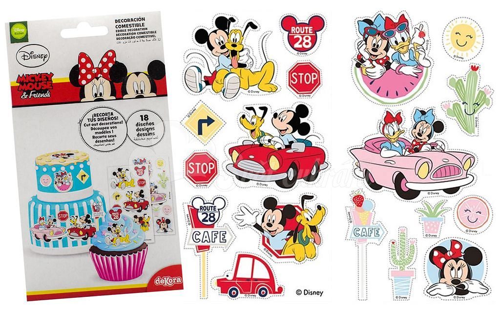 Fondant levél Mickey Mouse motívummal - Mickey és Minnie - vágáshoz -  Dekora - Ehető papír - Ehető dekoráció, Alapanyagok - Cukrász világ