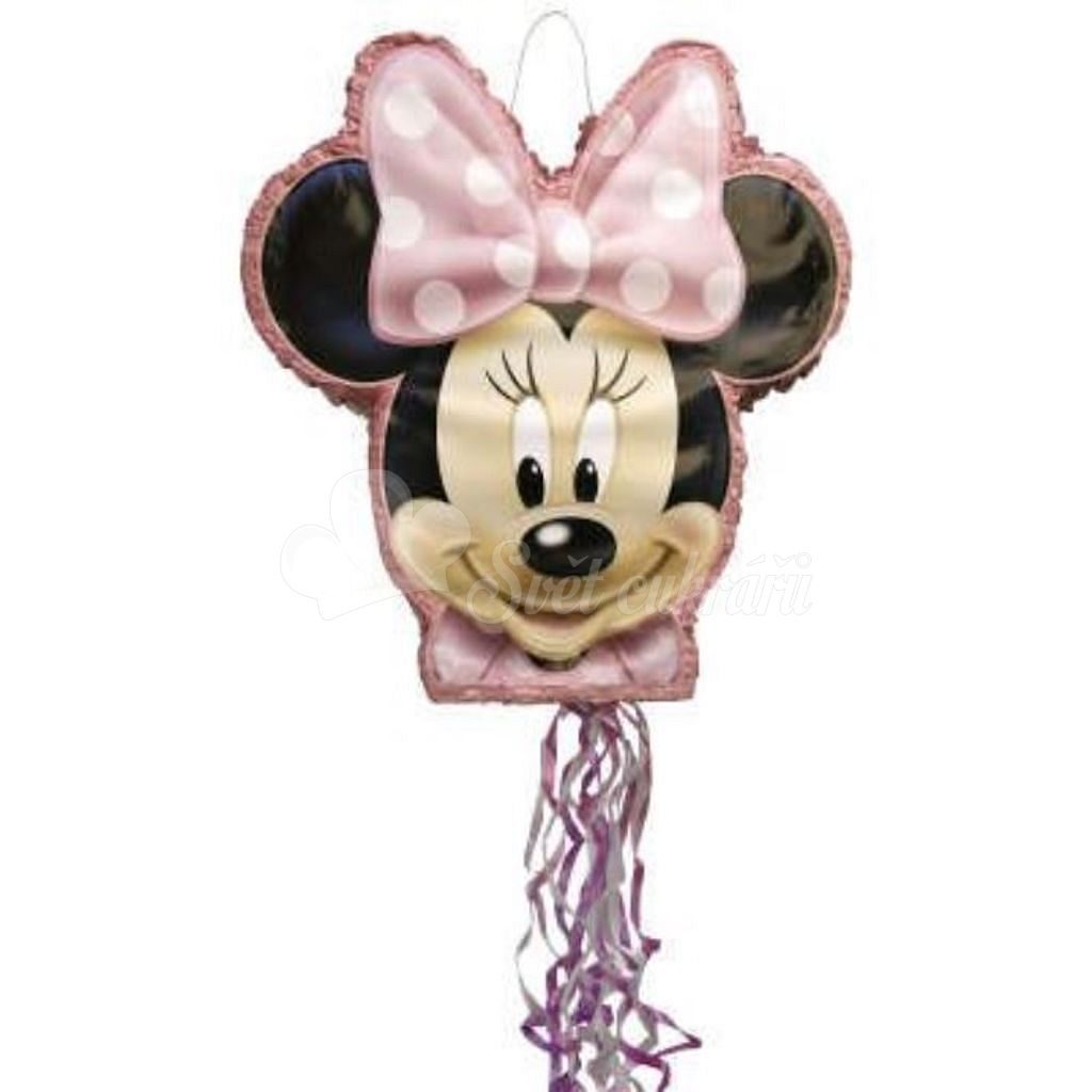 Minnie Mouse - felhúzható - UNIQUE - Piñata - Ünnepségek és partik -  Cukrász világ