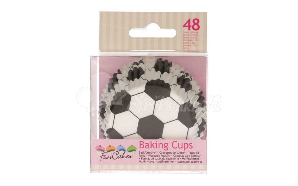 Svet cukrárov - Cukrárenské košíčky na pečenie muffinov Futbal - 48 ks -  FunCakes - Košíčky na muffiny väčšie - Cukrárske košíčky na pečenie, Na  muffiny a cupcakes, Na pečenie