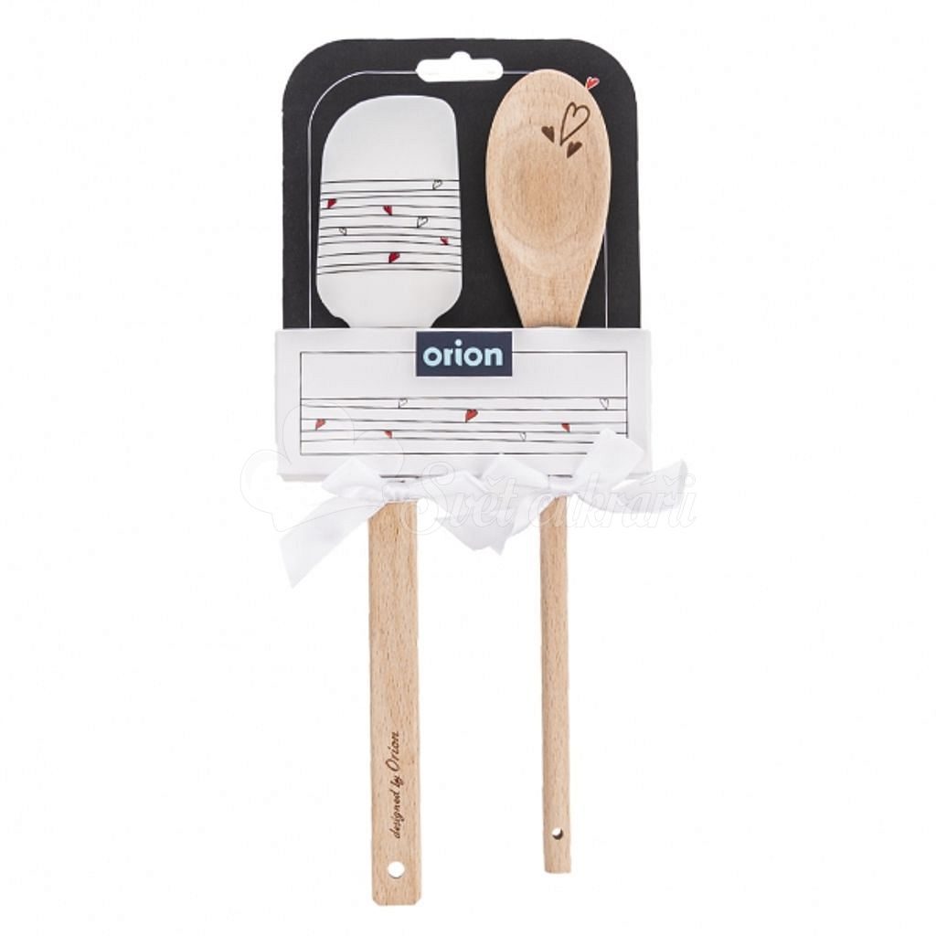 Ajándék spatula fakanállal szívecske motívummal - Tippek az ajándékokhoz -  Ünnepségek és partik - Cukrász világ
