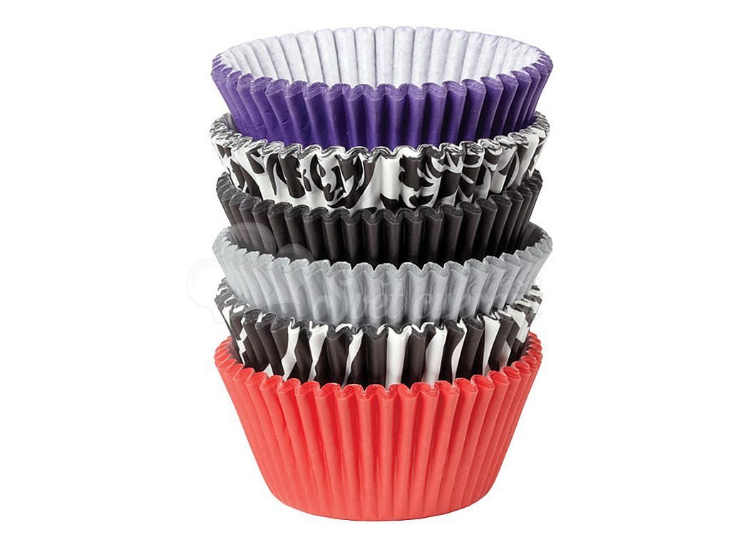 Papírové košíčky na muffiny/cupcake Zebra & Damask 150 ks (3x7 cm) - Wilton  - Cukrářské košíčky na pečení - Na muffiny a cupcakes, Na pečení - Svět  cukrářů