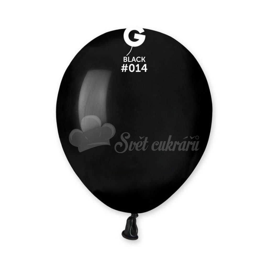 World of Confectioners - Latex Balloon MINI - 13 cm - Black, 1 pc - SMART -  Balloons - Celebrations and parties