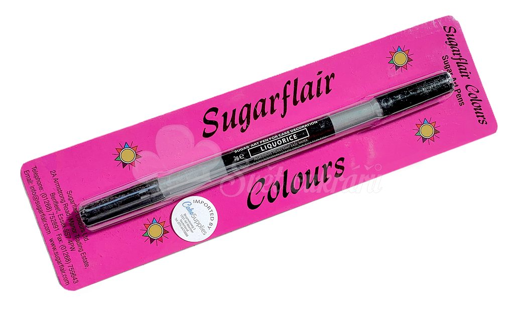World of Confectioners - Double-ended colouring edible ink pen black -  Sugarflair Colours - Two-sided markers - Food colors and pigments, Raw  materials
