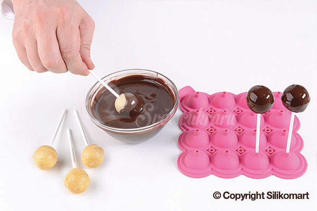 World of Confectioners - SIlikon mould for cake pops - Silikomart - Cake  pops - Pastry necessities