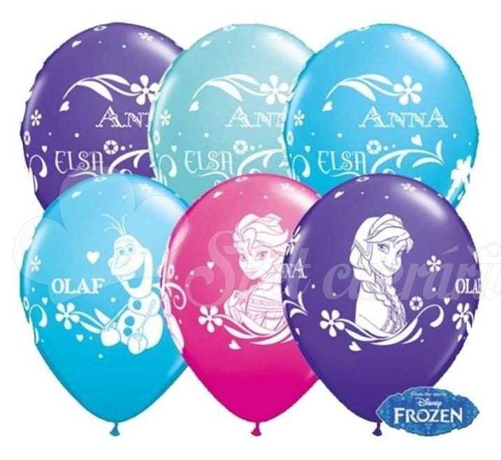 Balónky Frozen - 27 cm Anna, Elsa a Olaf 1 ks - Balónky - Oslavy a party  dekorace - Svět cukrářů