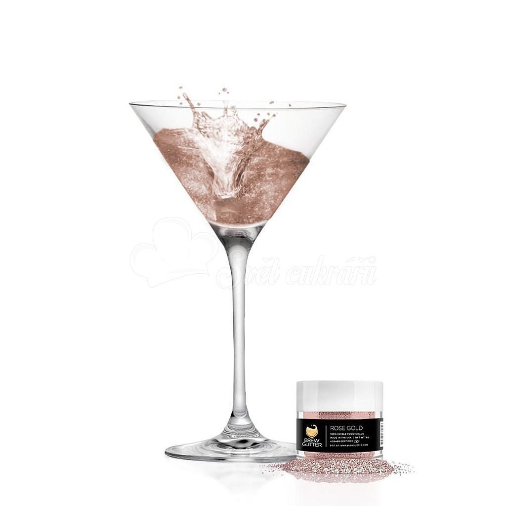 World of Confectioners - Edible Beverage Glitter - Rose Gold - Rose Gold  Brew Glitter® - 4 g - Brew Glitter - Třpytky do nápojů - Food colors and  pigments, Raw materials