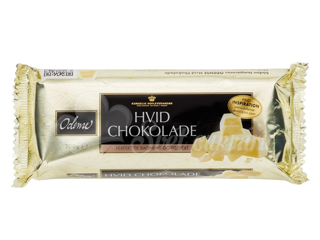 Svet cukrárov - Biela čokoláda pravá v tabuľke - bez konzervantov 200 g -  Odense Marcipan - Biela čokoláda - Čokoláda a čokoládové výrobky, Suroviny