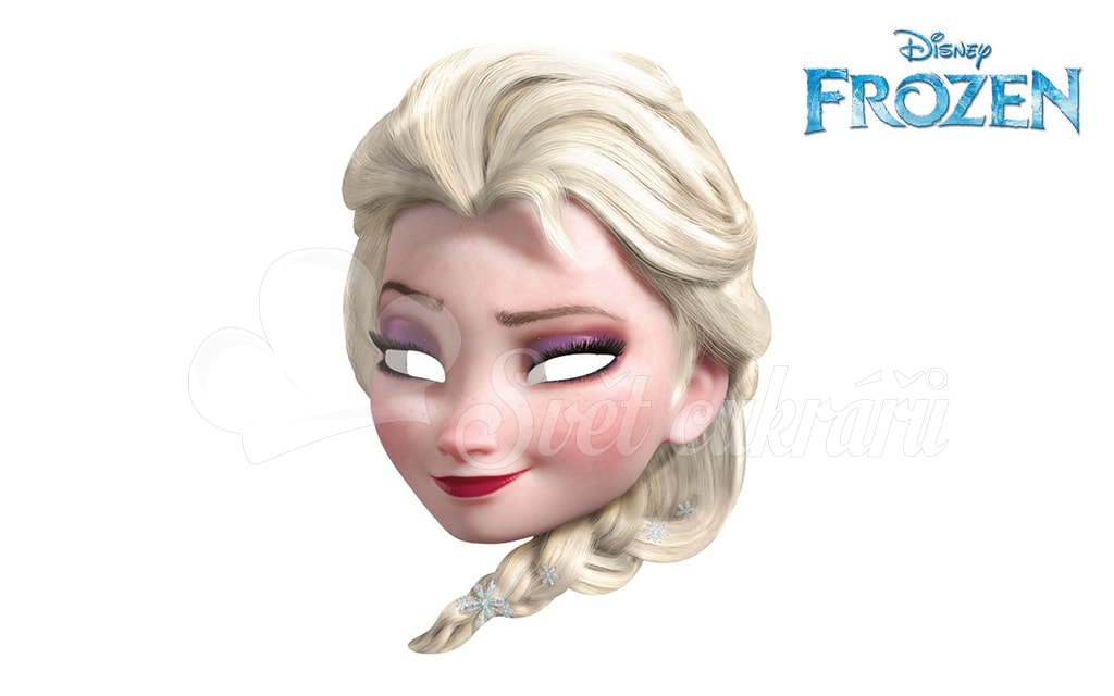 World of Confectioners - Paper mask Elsa from Frozen - Ice Kingdom -  MASKARADE - Photo accessories - Celebrations and parties