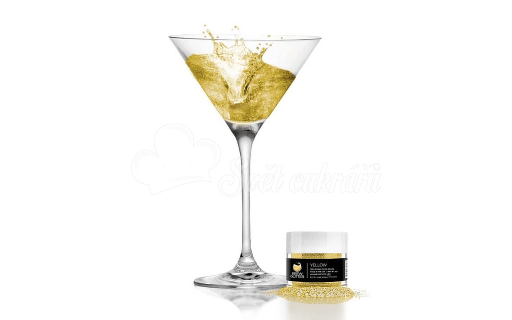 Ehető csillámpor italokhoz - sárga - Yellow Brew Glitter® - 4 g - Brew  Glitter - Italok csillogása - Étel festékek és színek, Alapanyagok -  Cukrász világ