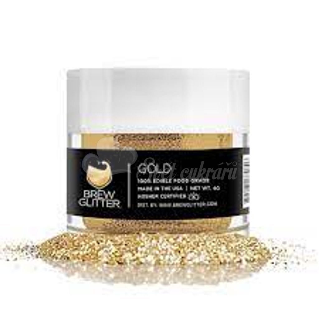 World of Confectioners - Edible glitter for drinks - yellow / gold - Yellow  Brew Glitter® - 45 g - Brew Glitter - Třpytky do nápojů - Food colors and  pigments, Raw materials