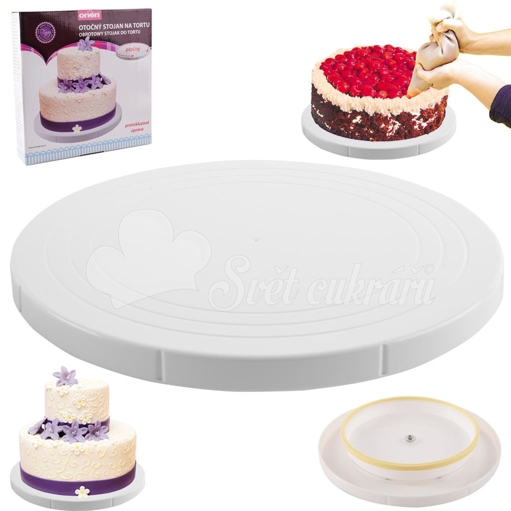 Torta díszítésére forgató állvány 27 cm - ORION - Forgó állványok  dekorációhoz (lazy susan) - Torta alátétek, állványok, szalagok, Cukrászati  eszközök - Cukrász világ