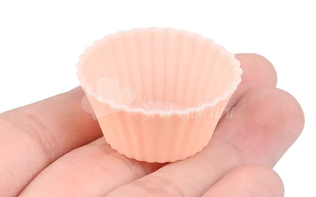 Svet cukrárov - Silikónové mini poháriky 3,5 cm - 10 ks - Silikónové  košíčky na muffiny - Cukrárske košíčky na pečenie, Na muffiny a cupcakes,  Na pečenie