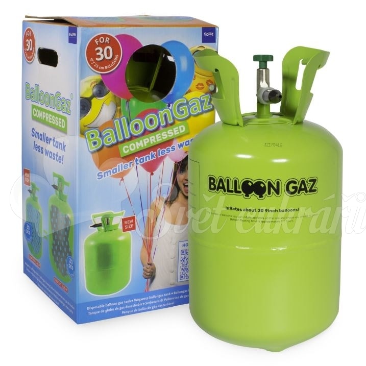 Helium do balónků jednorázová nádoba 250 bez balónků - FOLATHEL - Hélium na  balónky - Oslavy a party - Svět cukrářů