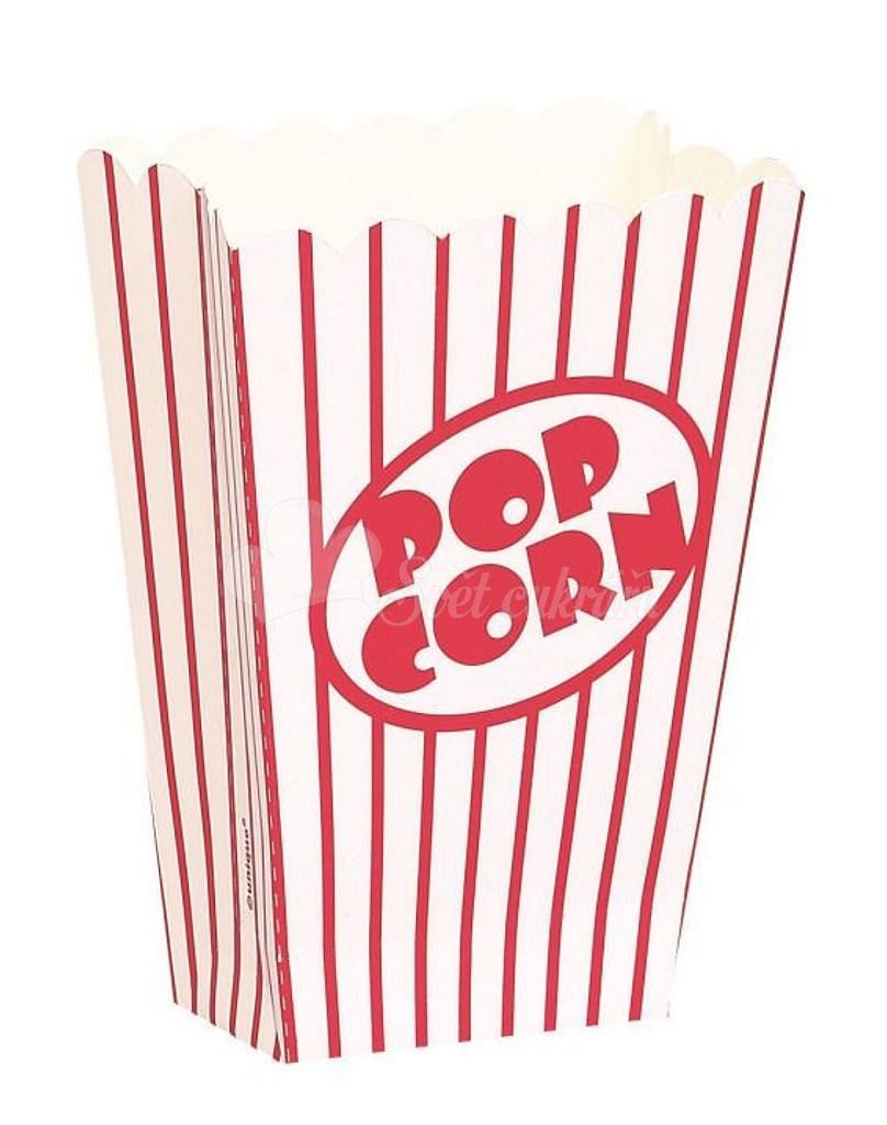 Svet cukrárov - Krabičky na popcorn - malé 8 ks - UNIQUE - Šálky, poháre,  hrnčeky - Riady, Kuchynské potreby