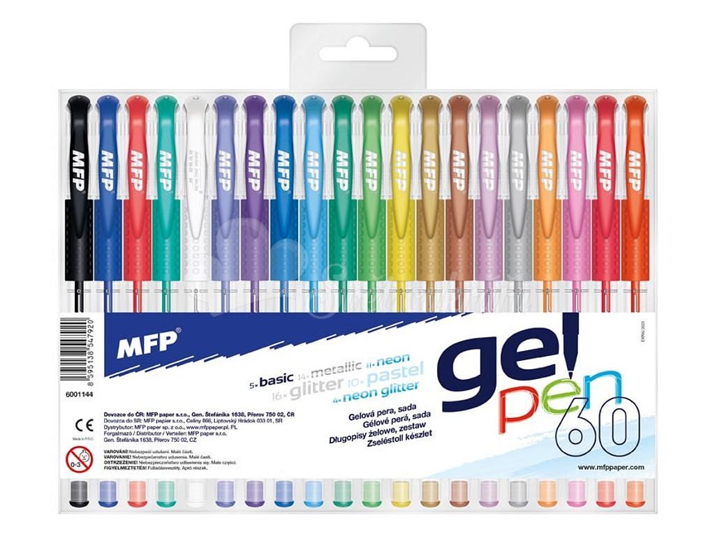 Zselés színes toll készlet - 60 db - MFP Paper - Kréták és filctollak -  Rajzolás és írás, Papíráruk - Cukrász világ