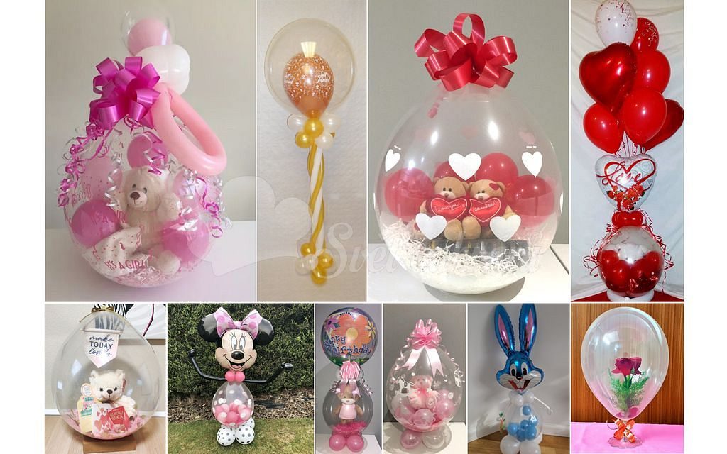 Balónek na balení dárků srdíčka 45 cm - Stuffed Balloons - SMART - Balení  dárků - Oslavy a party dekorace - Svět cukrářů
