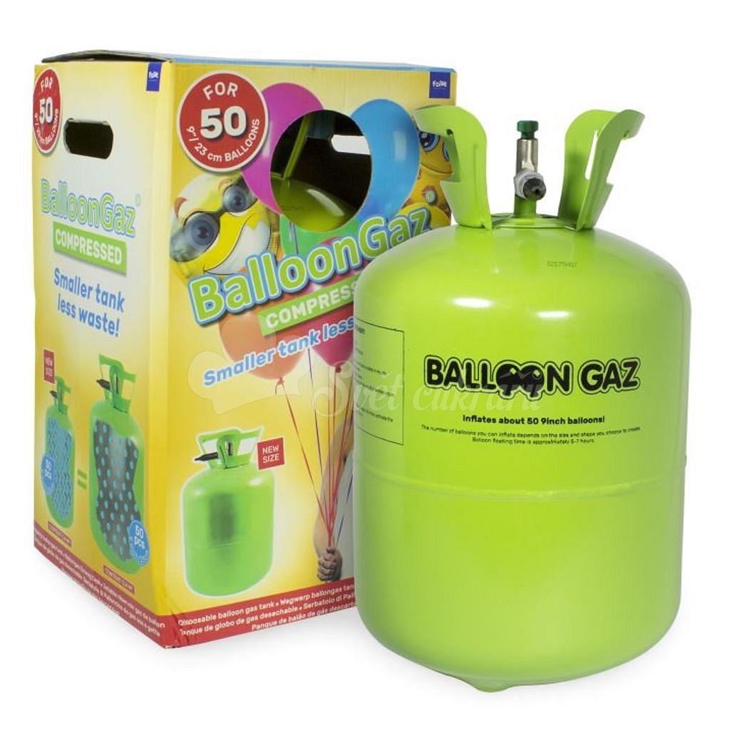 Helium do balónků jednorázová nádoba 420 l (cca 50 balonků) - FOLATHEL -  Hélium na balónky - Oslavy a party dekorace - Svět cukrářů