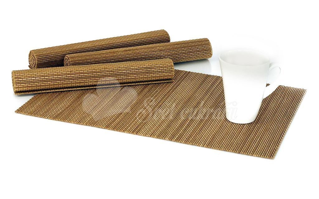 Svet cukrárov - Prestieranie bambusové svetlo hnedá - súprava 4 ks - Artium  - Prostírání - Dekorácie a stolovanie