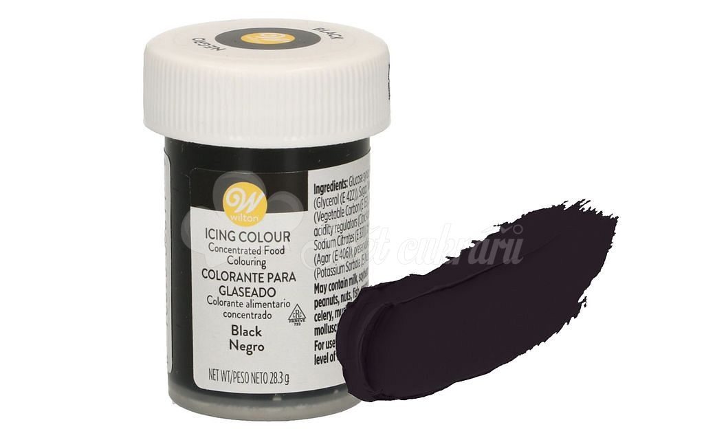 Gelové barvy Wilton Black (černá) - Wilton - Gelové (pastové) barvy - Gelové  barvy, gelovky, Potravinářské barvy a barviva, Suroviny - Svět cukrářů