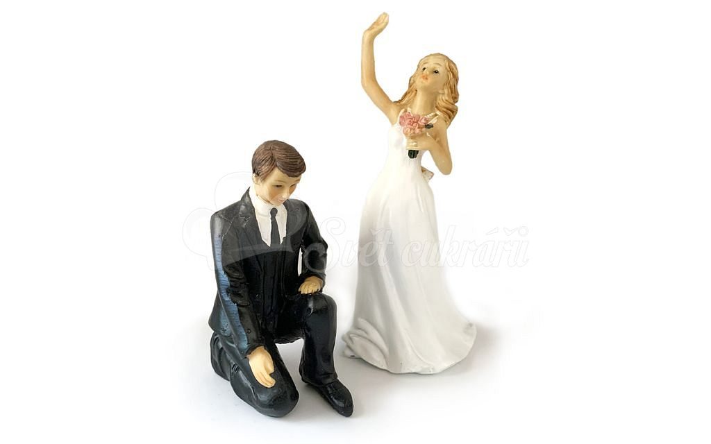Térdelő vőlegény és integető menyasszony 3 + 1 ingyenes - esküvői torta  figura - Esküvői figurák - Torta figurák és díszek, Cukrászati eszközök -  Cukrász világ
