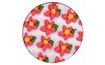 Sugar decoration - Piped floweres simple with a leaf 35 pc. red
