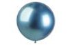 Balónek chromovaný 80 cm - modrý lesklý 1KS