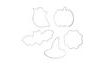 Halloween Pumpkin Cookie Cutter Set - 5 Pieces
