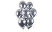 Króm ballonok 50 db ezüst fényes - átmérő 33 cm