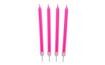 Birthday candles 8,6 cm 10 pcs pink