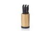 Acida Black Bamboo Knife Set with Stand - 24.5cm x 13.0cm