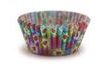 Confectionery paper cases 50 x 30 mm (150 pc.) - Colourful diamond design with flowers