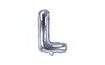 Balloon foil letter "L", 35 cm, silver (NELZE PLNIT HELIEM)