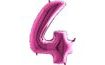 Balón foliový číslice růžová - Pink 115 cm - 4