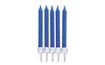 Candles blue 10 pc incl. holders