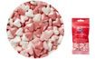 Cukrászati ​​dekoráció fehér és rózsaszín szívvel Jumbo 56 g
